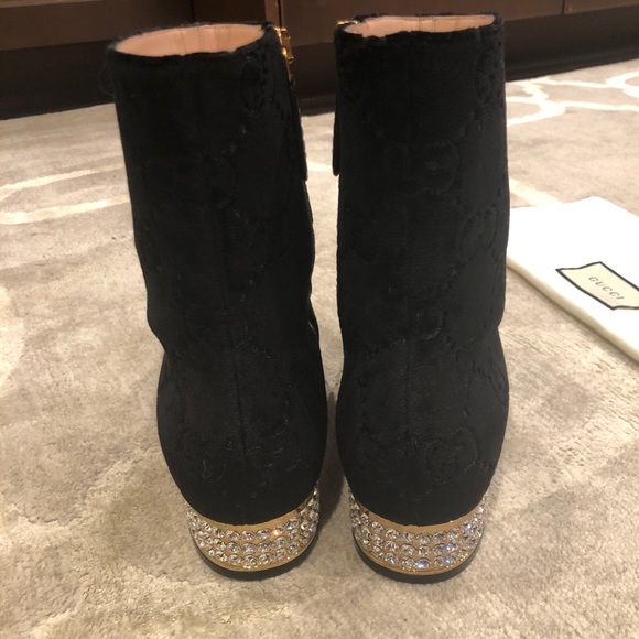 velvet gucci boots
